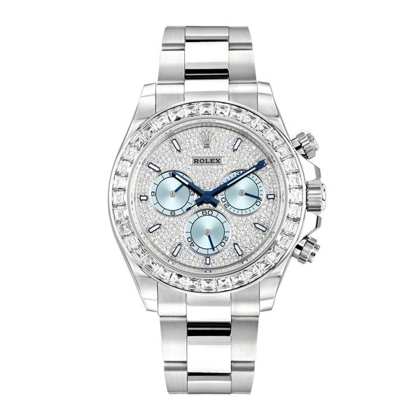 Rolex Daytona - Ice Blue Diamond Dial & Bracelet Strap